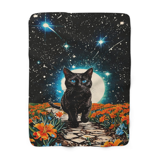 Moonlit Wanderer Fleece Blanket