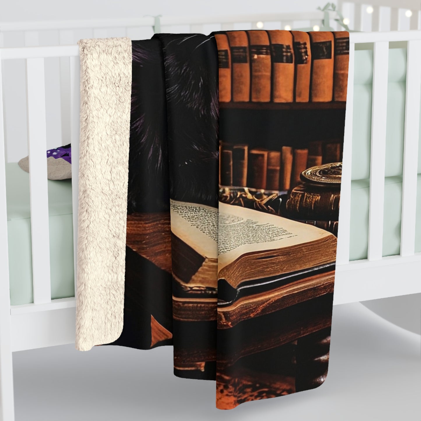 The Astral Library Fleece Blanket