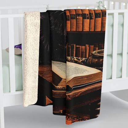 The Astral Library Fleece Blanket