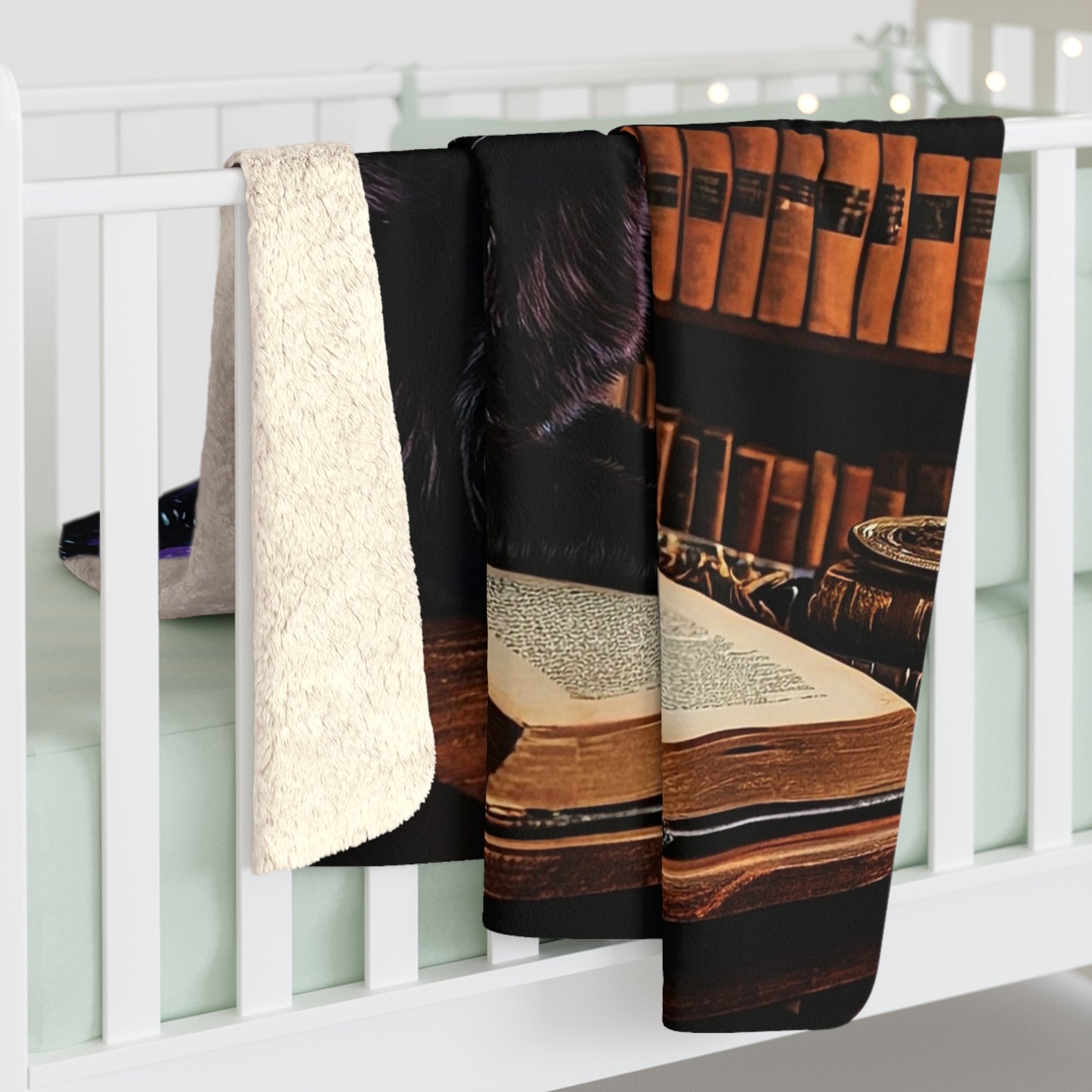 The Astral Library Fleece Blanket