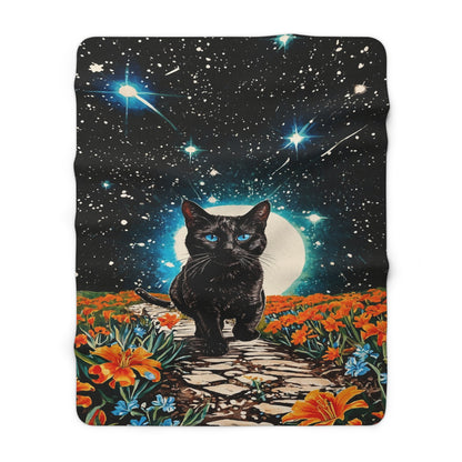 Moonlit Wanderer Fleece Blanket