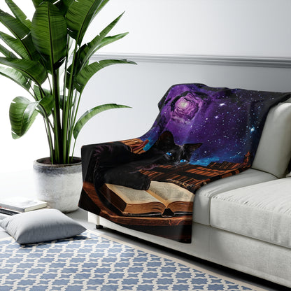 The Astral Library Fleece Blanket