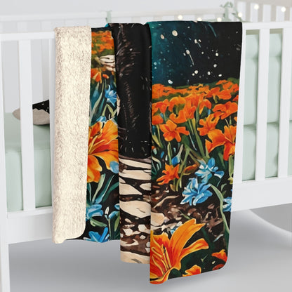 Moonlit Wanderer Fleece Blanket