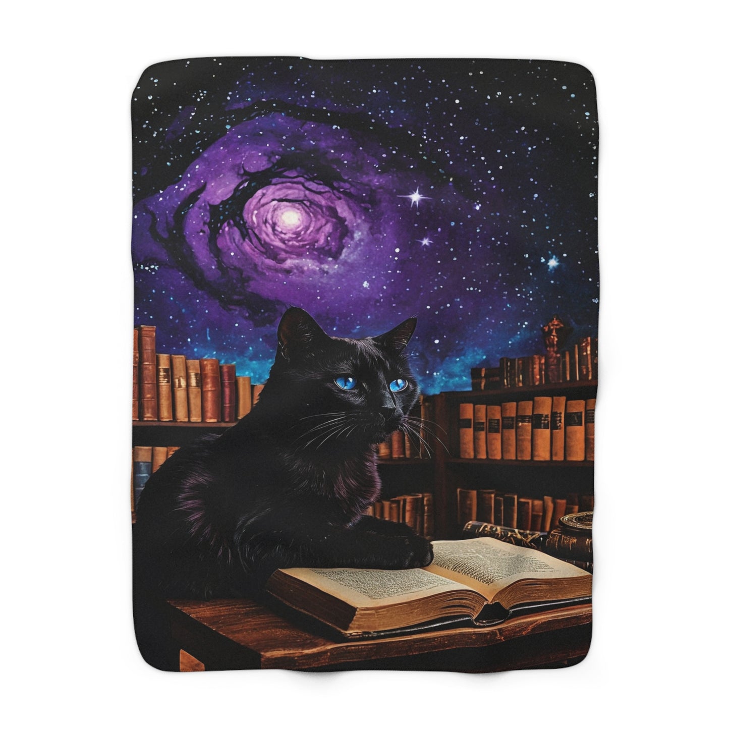 The Astral Library Fleece Blanket