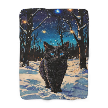 Frostbound Whiskers Fleece Blanket