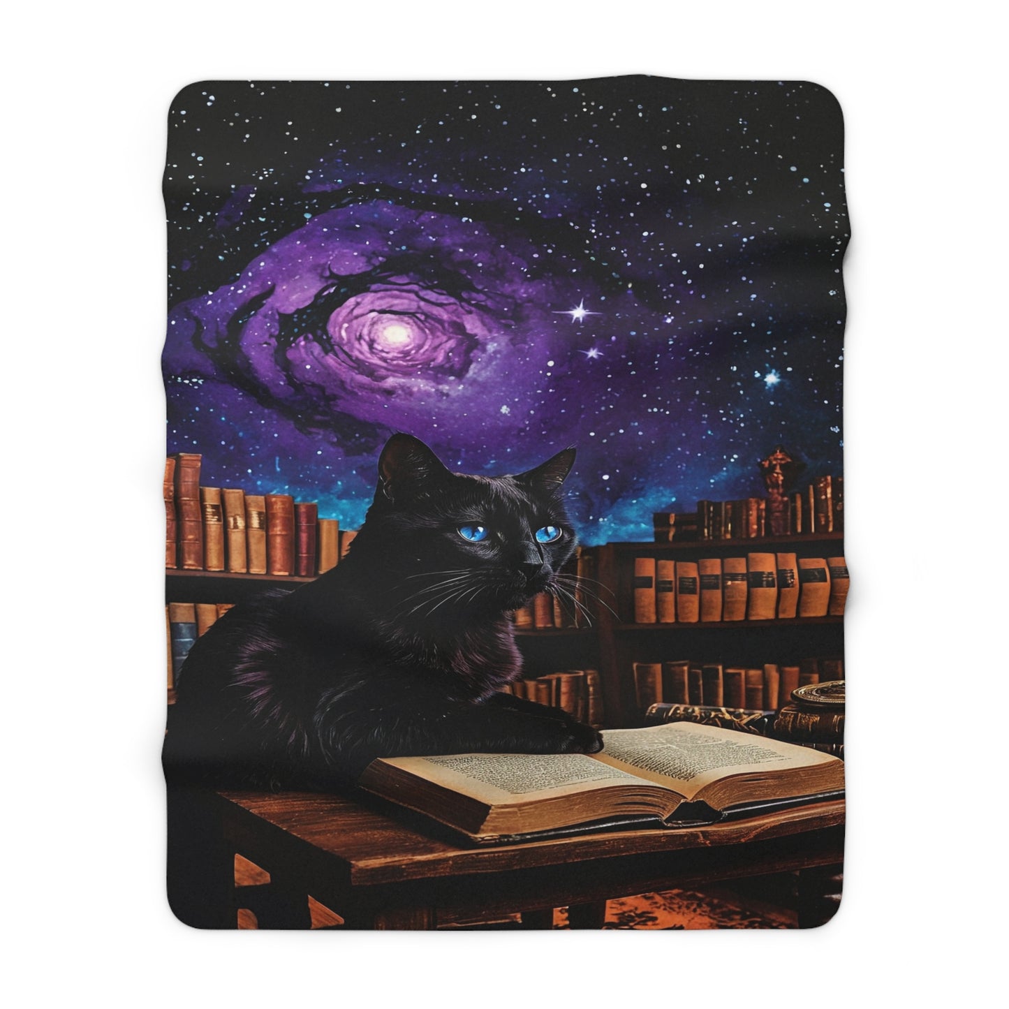 The Astral Library Fleece Blanket