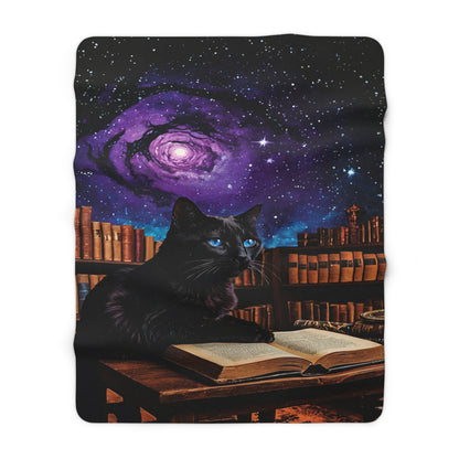 The Astral Library Fleece Blanket